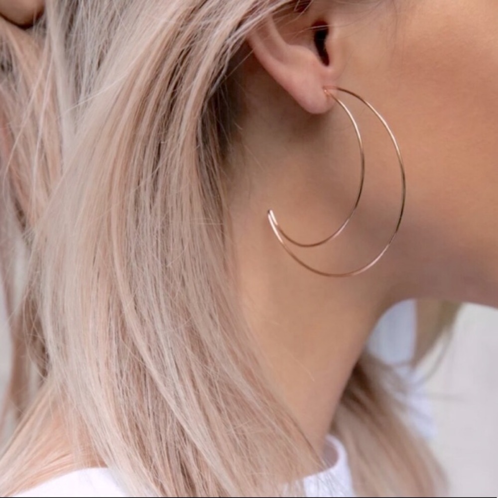 NEW Hippie Crescent Moon Earrings